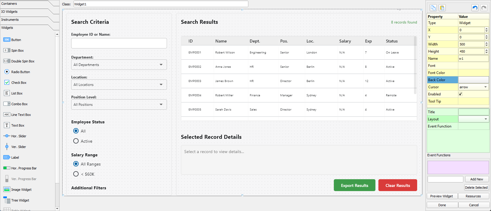 Flet Example 5 Database
